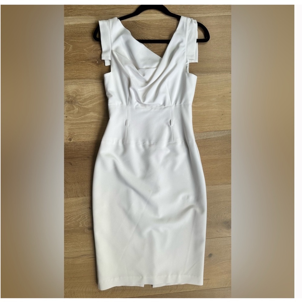Black Halo Jackie O White Midi Dress - Picture 3 of 8